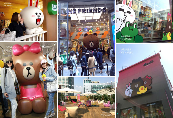 【南韓旅遊】明洞 ♥ LINE Friends Store開新旗艦店了 ! 還有CHOCO熊大妹妹的店, 太可愛了❛◡❛✿